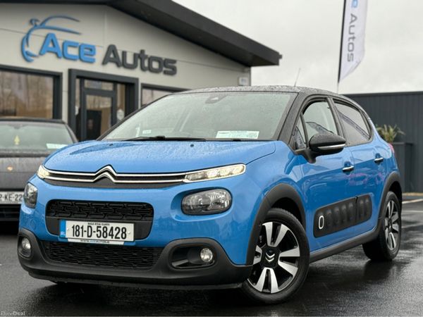 Citroen C3 Hatchback, Petrol, 2018, Blue