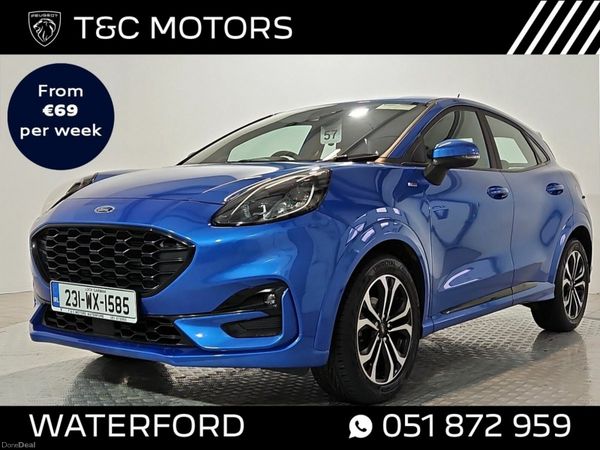 Ford Puma SUV, Petrol Hybrid, 2023, Blue