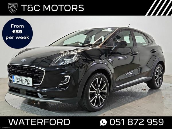 Ford Puma SUV, Petrol Hybrid, 2023, Black