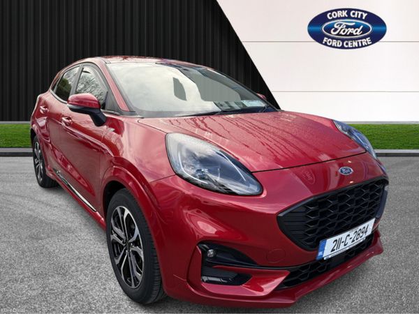 Ford Puma MPV, Petrol Hybrid, 2021, Red