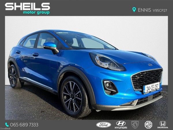 Ford Puma SUV, Petrol Hybrid, 2024, Blue