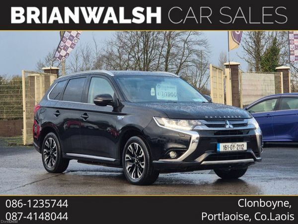 Mitsubishi Outlander Estate, Petrol Hybrid, 2016, Black