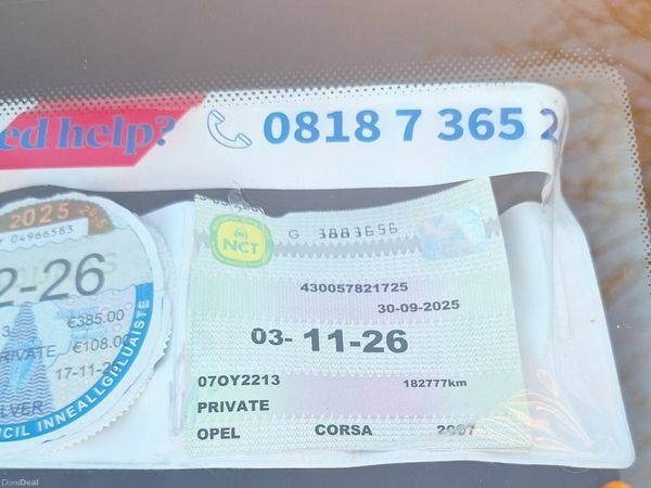 Opel Corsa Hatchback, Petrol, 2007, Silver