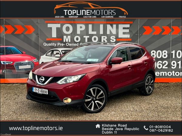 Nissan Qashqai SUV, Diesel, 2017, Red
