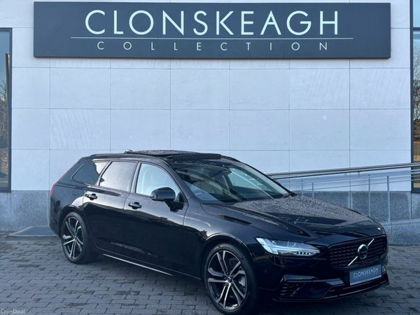 Volvo V90 Estate, Petrol Plug-in Hybrid, 2025, Black