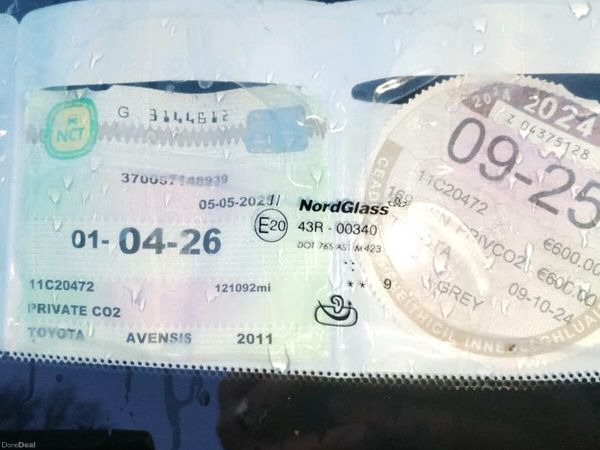 Toyota Avensis Saloon, Diesel, 2011, Grey