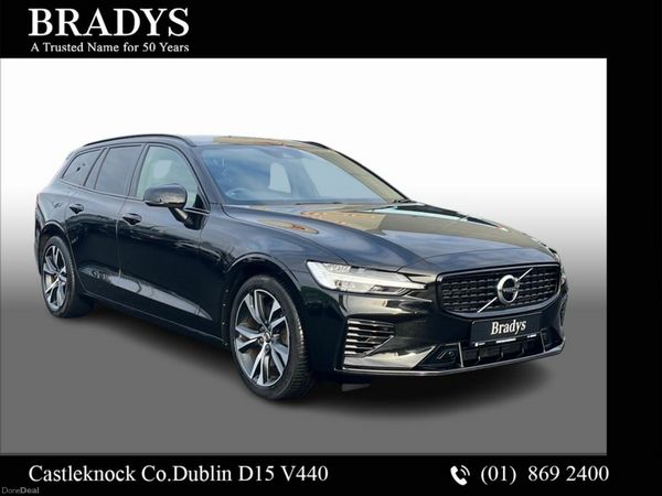 Volvo V60 Estate, Petrol Plug-in Hybrid, 2021, Black