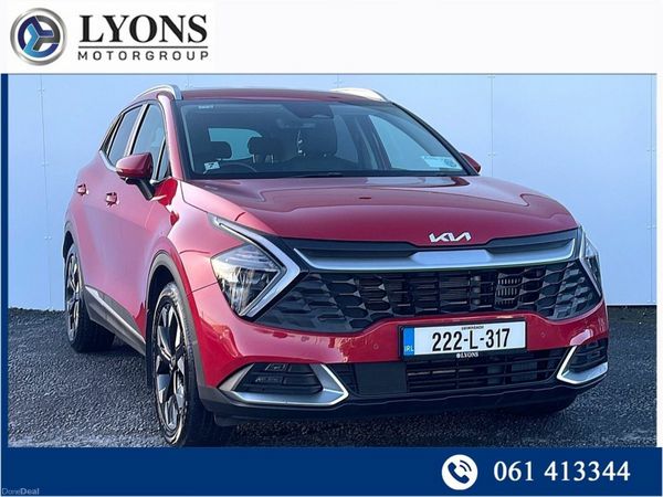 Kia Sportage SUV, Petrol Plug-in Hybrid, 2022, Red