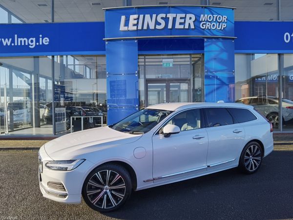 Volvo V90 Estate, Petrol Plug-in Hybrid, 2021, White