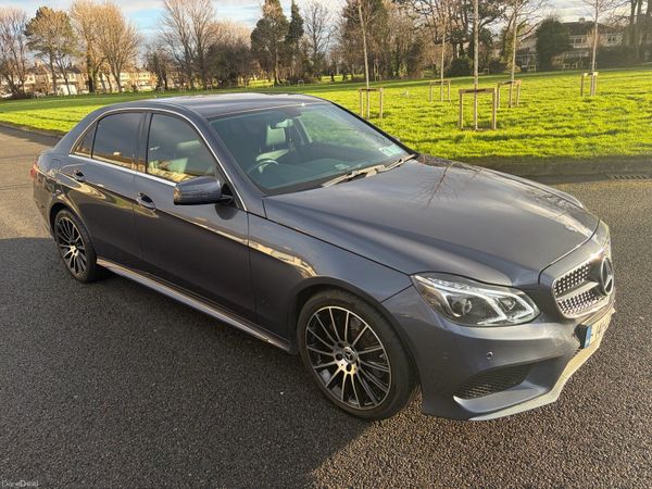 Mercedes-Benz E-Class Saloon, Diesel Hybrid, 2014, Blue