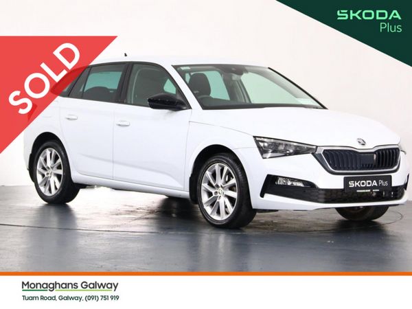 Skoda Scala Hatchback, Petrol, 2020, White