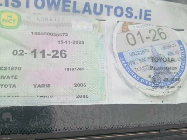 Toyota Yaris Hatchback, Petrol, 2006, Green