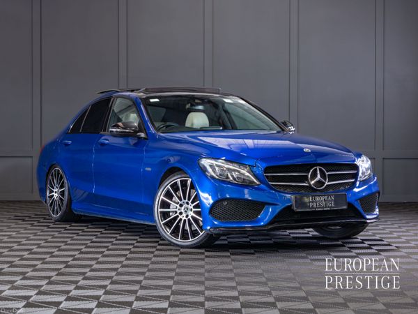 Mercedes-Benz C-Class Saloon, Petrol Plug-in Hybrid, 2018, Blue