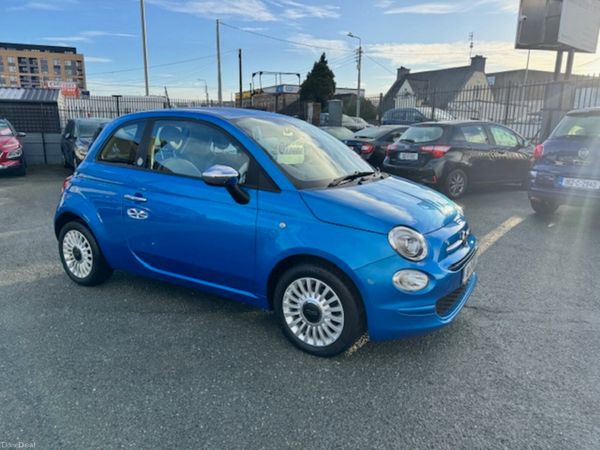 Fiat 500 Hatchback, Petrol, 2018, Blue