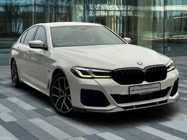 BMW 5-Series Saloon, Petrol Plug-in Hybrid, 2022, White