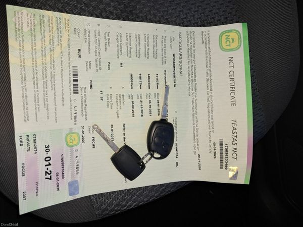 Ford Focus Hatchback, Petrol, 2007, Blue