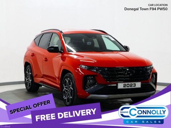 Hyundai Tucson SUV, Petrol Hybrid, 2023, Red