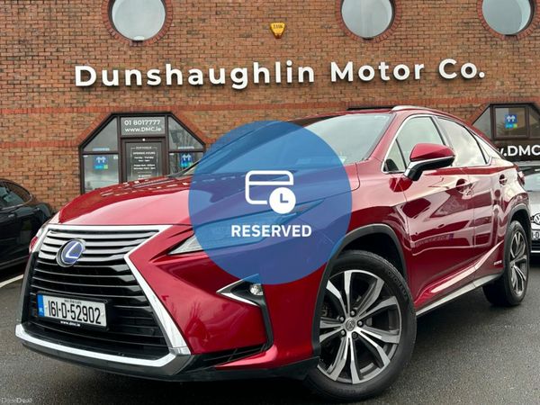 Lexus RX Estate, Petrol Hybrid, 2016, Red
