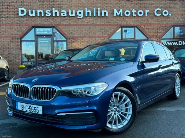BMW 5-Series Saloon, Petrol Plug-in Hybrid, 2019, Blue