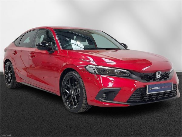 Honda Civic Hatchback, Petrol Hybrid, 2023, Red