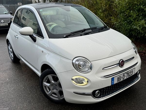Fiat 500 Hatchback, Petrol, 2016, White