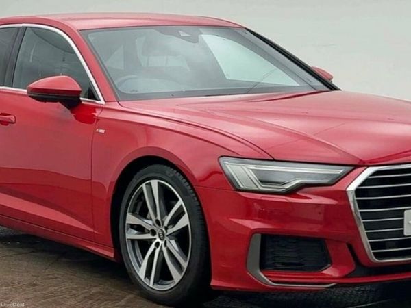 Audi A6 Saloon, Diesel Hybrid, 2021, Red