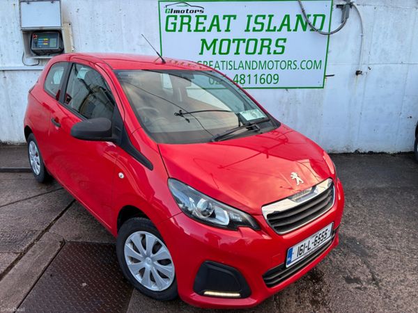Peugeot 108 Hatchback, Petrol, 2016, Red