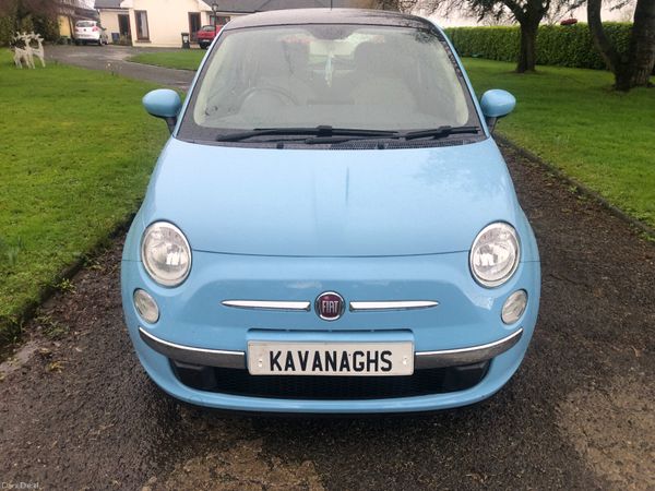 Fiat 500 Hatchback, Petrol, 2014, Blue
