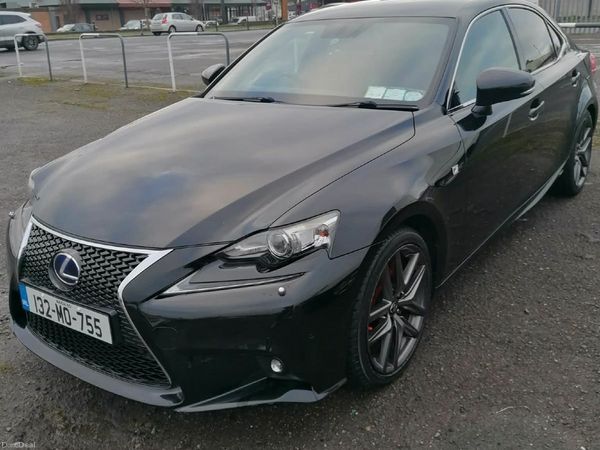 Lexus IS Saloon, Petrol Hybrid, 2013, Black