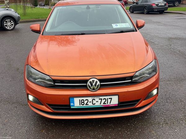 Volkswagen Polo Hatchback, Petrol, 2018, Orange