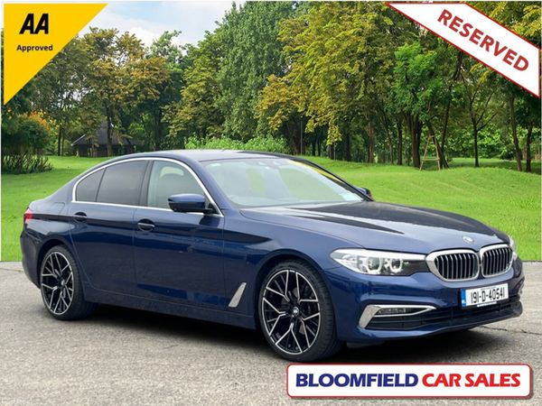 BMW 5-Series Saloon, Diesel, 2019, Blue