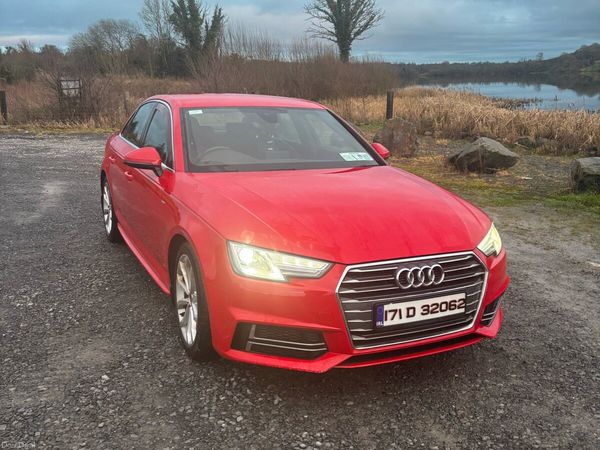 Audi A4 Saloon, Diesel, 2017, Red