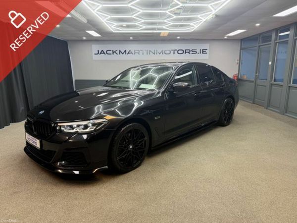 BMW 5-Series Saloon, Petrol Hybrid, 2022, Black