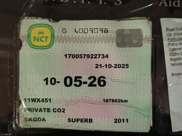 Skoda Superb Saloon, Diesel, 2011, Grey