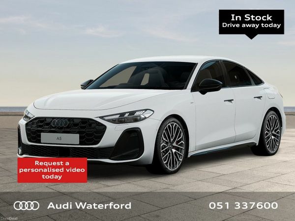Audi A5 Saloon, Petrol Hybrid, 2026, White