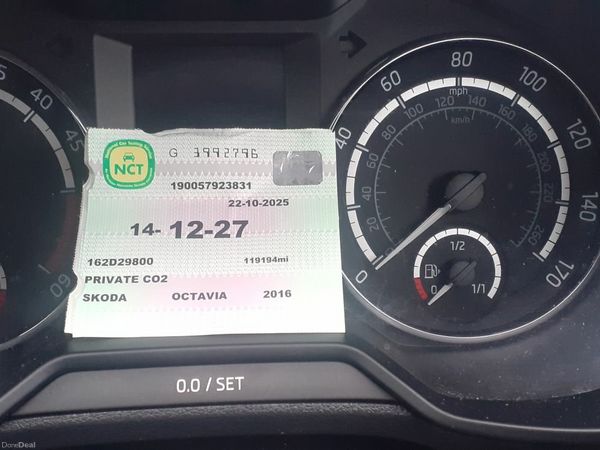 Skoda Octavia Estate, Diesel, 2016, Blue