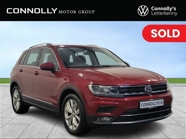 Volkswagen Tiguan SUV, Diesel, 2019, Red