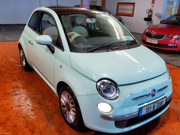 Fiat 500 Hatchback, Petrol, 2015, Green