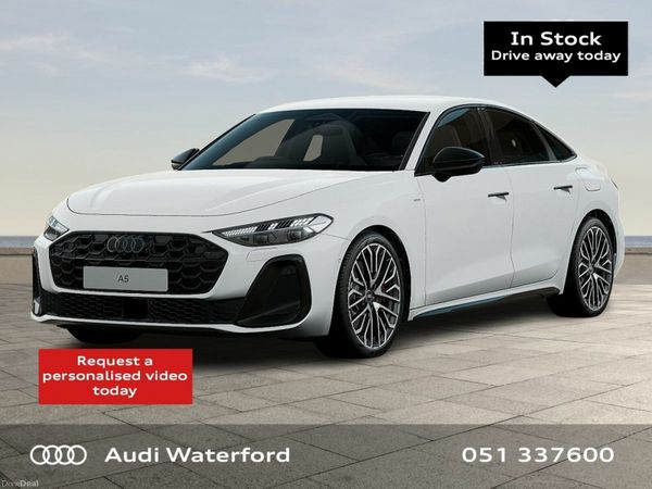 Audi A5 Saloon, Petrol Hybrid, 2026, White