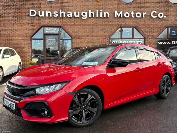 Honda Civic Hatchback, Petrol, 2018, Red