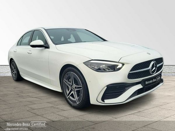 Mercedes-Benz C-Class Saloon, Petrol Hybrid, 2024, White