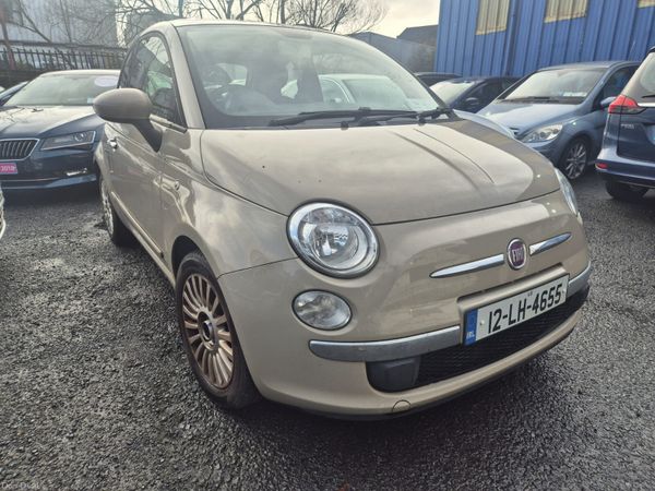 Fiat 500 Hatchback, Petrol, 2012, Beige