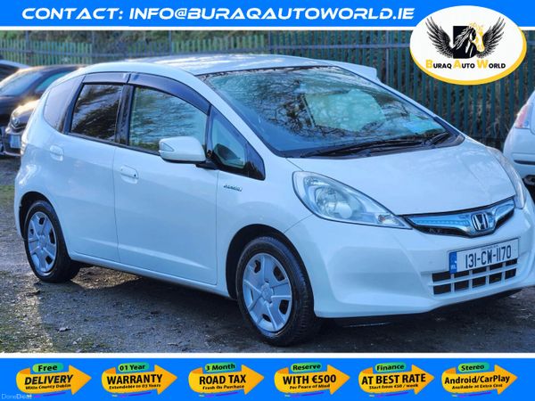 Honda Fit Hatchback, Petrol Hybrid, 2013, White