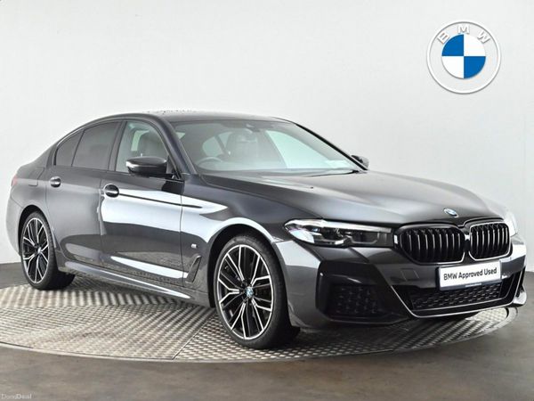 BMW 5-Series Saloon, Petrol Plug-in Hybrid, 2021, Grey