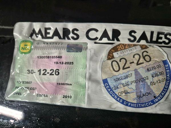 Opel Corsa Hatchback, Petrol, 2010, Black