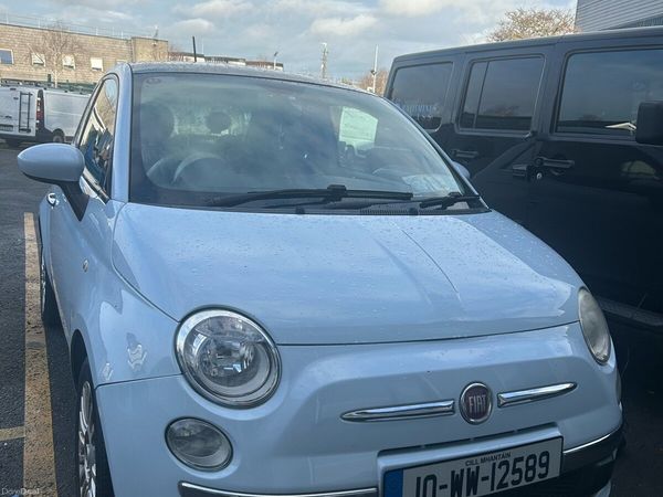 Fiat 500 Hatchback, Petrol, 2010, Blue