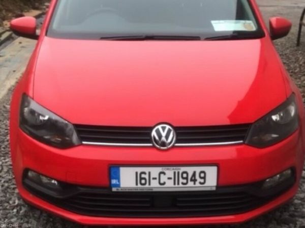 Volkswagen Polo Hatchback, Petrol, 2016, Red