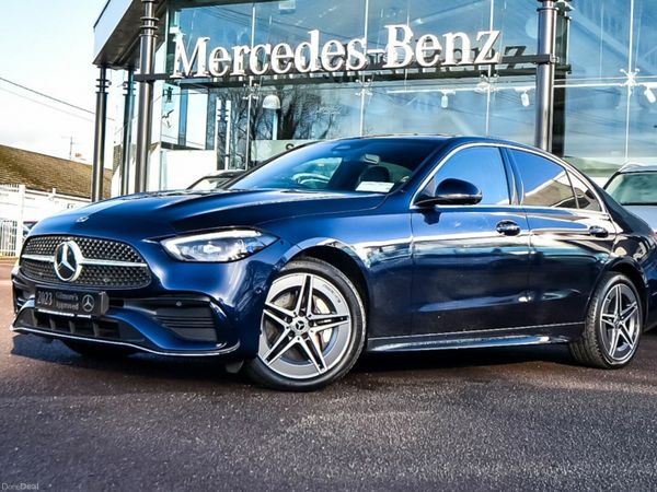 Mercedes-Benz C-Class Saloon, Diesel Hybrid, 2022, Blue