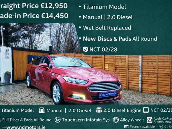 Ford Mondeo Hatchback, Diesel, 2020, Red