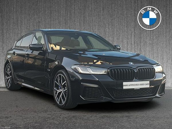 BMW 5-Series Saloon, Petrol Plug-in Hybrid, 2023, Black